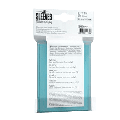 Just Sleeves Standard Card Game Clear (50)2