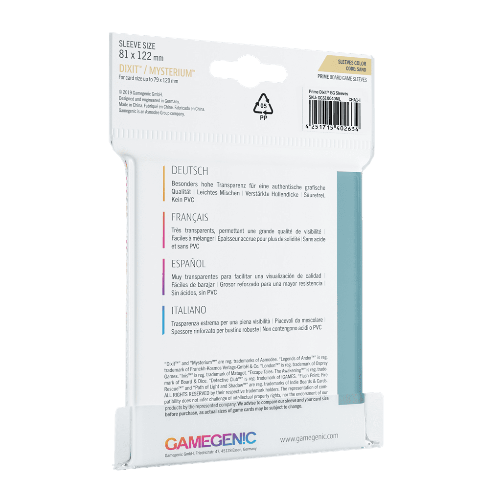 Prime Dixit Sleeves 81x122mm (90)2